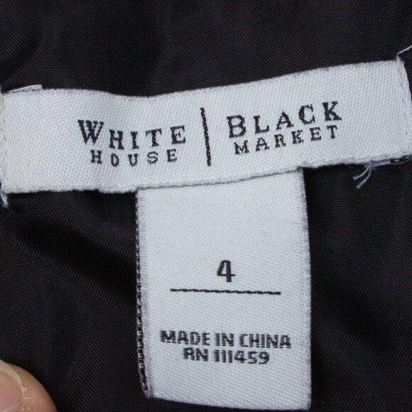 White House Black Market Floral Strapless Sheath Dress Size 4 - Picture 7 of 8
